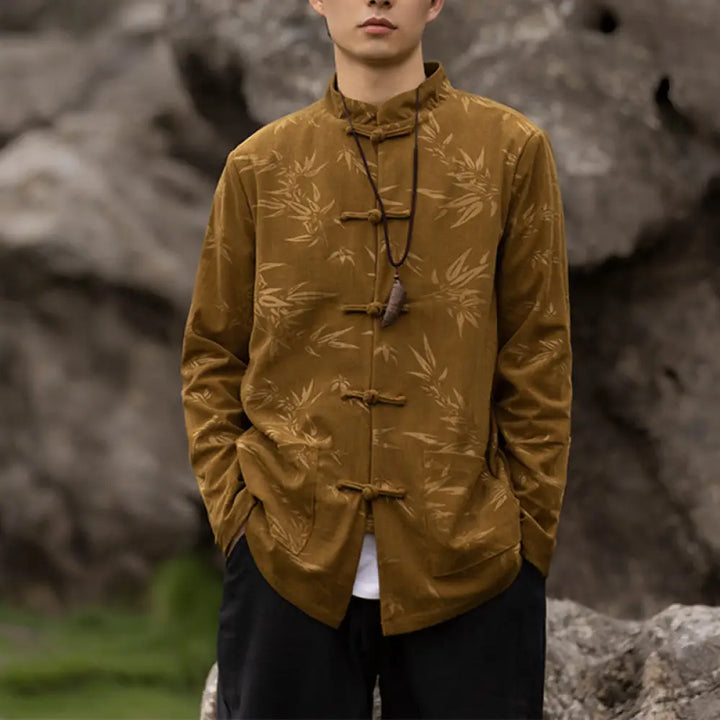 BWOOOH Bamboo Leaves Clothing Chinese Tang Suit Jacket Co