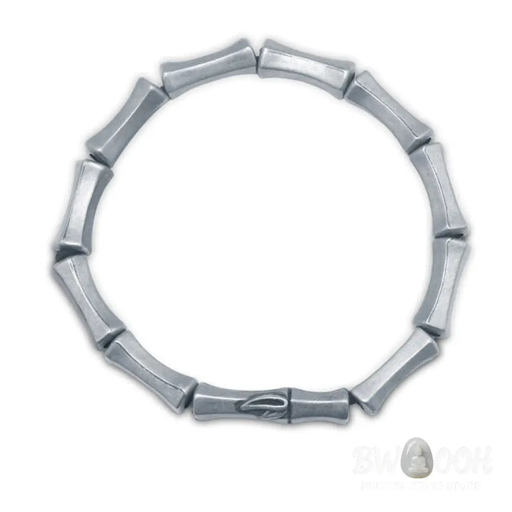 Buddha Stones Bamboo Pattern Alloy Strength Bracelet - 16-19cm - Bracelet