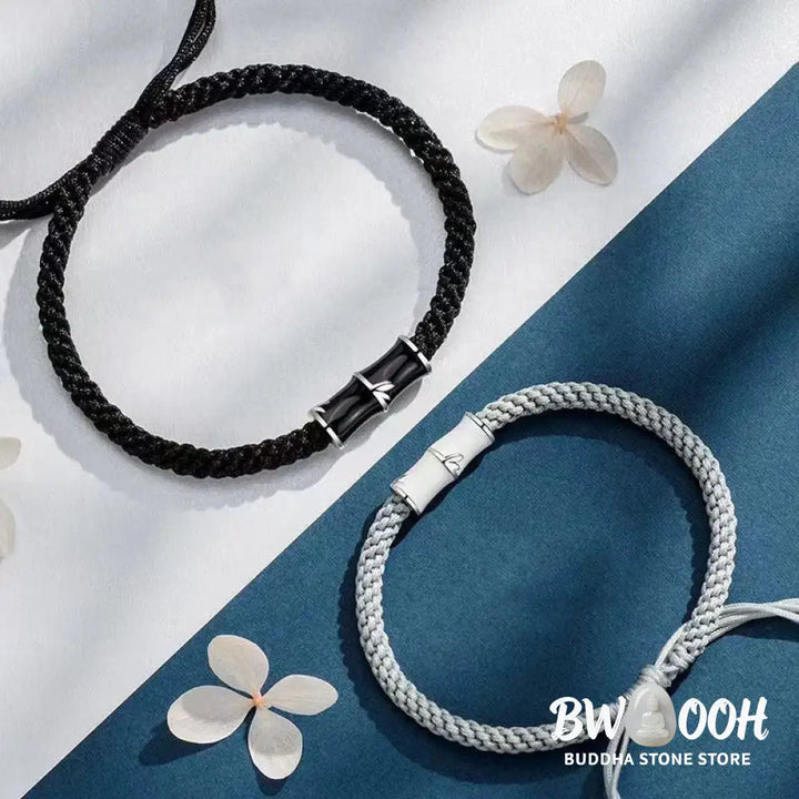 Buddha Stones Bamboo Pattern Healing Couple Rope Bracelet - BWOOOH - Bracelet