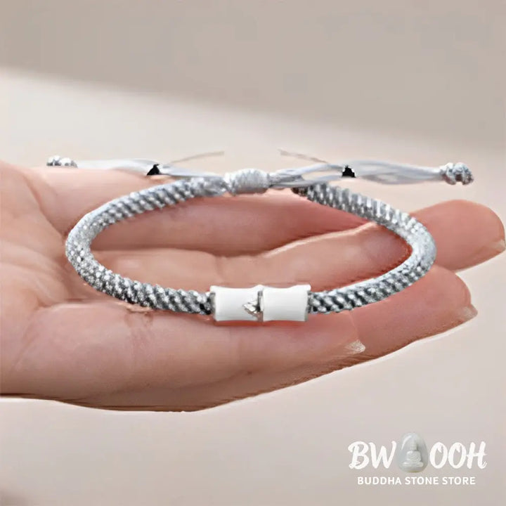 Buddha Stones Bamboo Pattern Healing Couple Rope Bracelet - BWOOOH - Bracelet