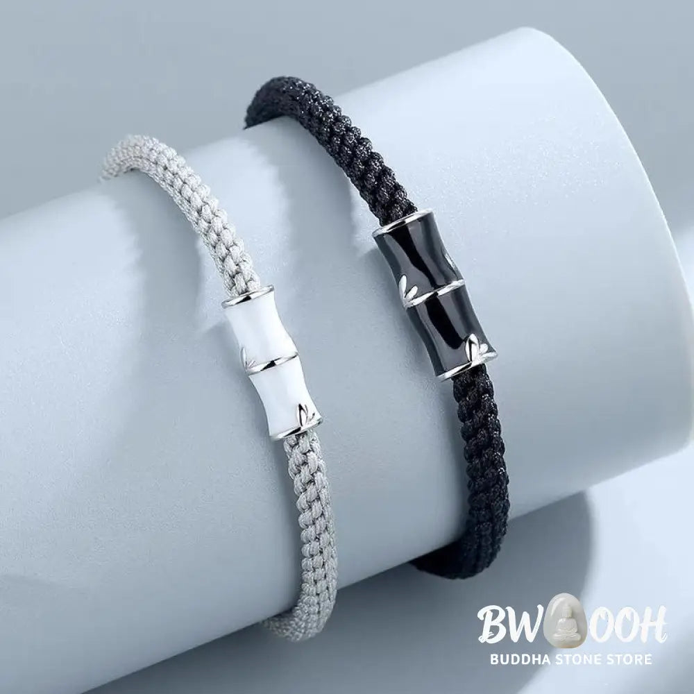 Buddha Stones Bamboo Pattern Healing Couple Rope Bracelet - BWOOOH - Bracelet