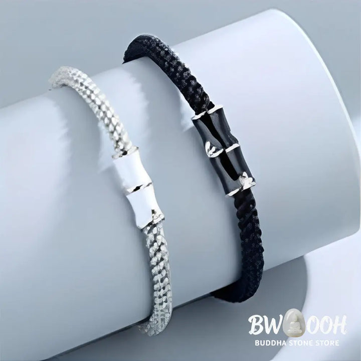 Buddha Stones Bamboo Pattern Healing Couple Rope Bracelet - BWOOOH - Bracelet