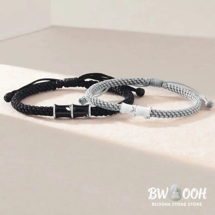 Buddha Stones Bamboo Pattern Healing Couple Rope Bracelet - BWOOOH - Bracelet