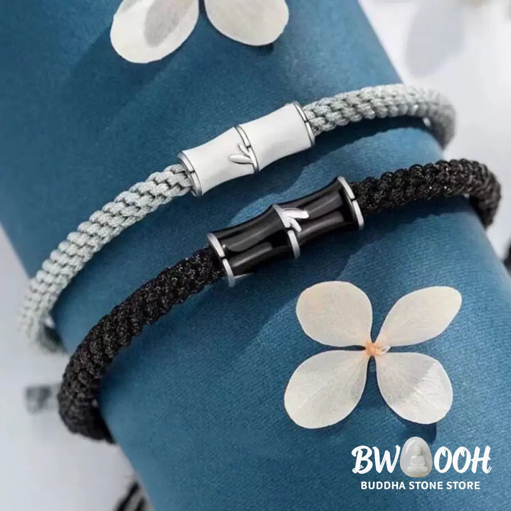 Buddha Stones Bamboo Pattern Healing Couple Rope Bracelet - BWOOOH - Bracelet