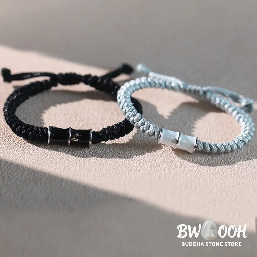 Buddha Stones Bamboo Pattern Healing Couple Rope Bracelet - BWOOOH - Bracelet