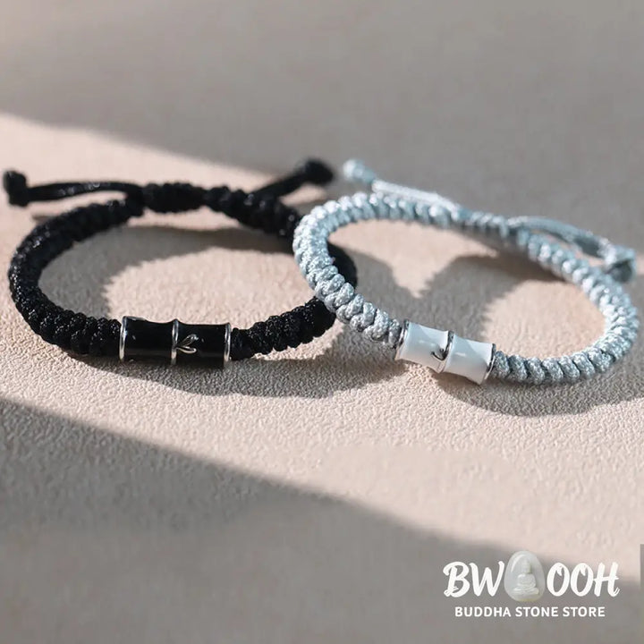Buddha Stones Bamboo Pattern Healing Couple Rope Bracelet - BWOOOH - Bracelet