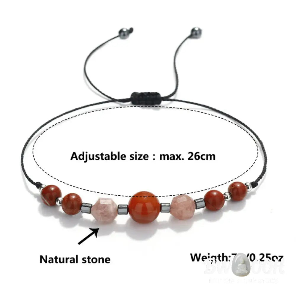 Buddha Stones Believe You Can Carnelian Red Jasper Hematite Sun Stone Positive Bracelet - BWOOOH - Believe You