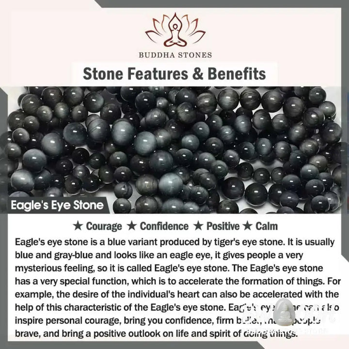 Buddha Stones Black Obsidian Black Rutilated Quartz Moonstone Cube Strength Bracelet - BWOOOH - Bracelet