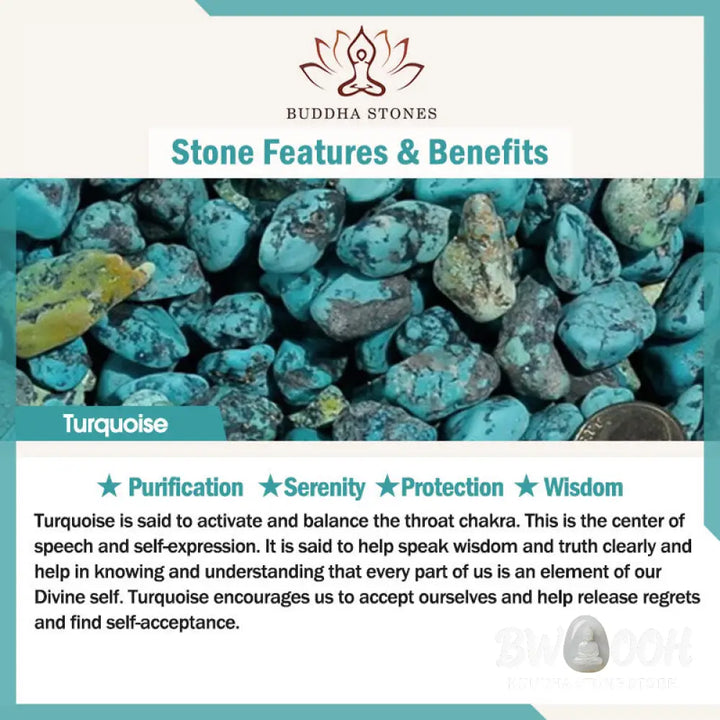 Buddha Stones Black Obsidian Turquoise Strength Fulfilment Bracelet - Black Obsidian Turquoise(Wrist