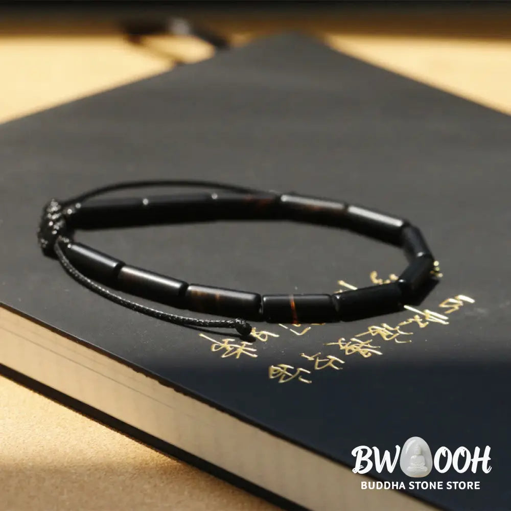 Buddha Stones Black Onyx Bead Support Protection Bracelet - BWOOOH - Bracelet