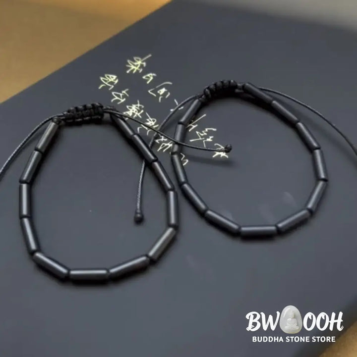 Buddha Stones Black Onyx Bead Support Protection Bracelet - BWOOOH - Bracelet