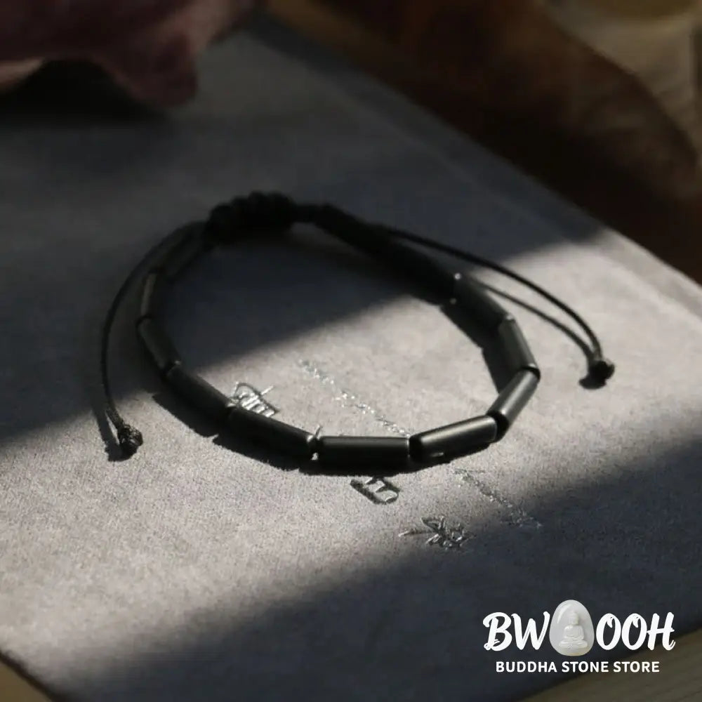 Buddha Stones Black Onyx Bead Support Protection Bracelet - BWOOOH - Bracelet