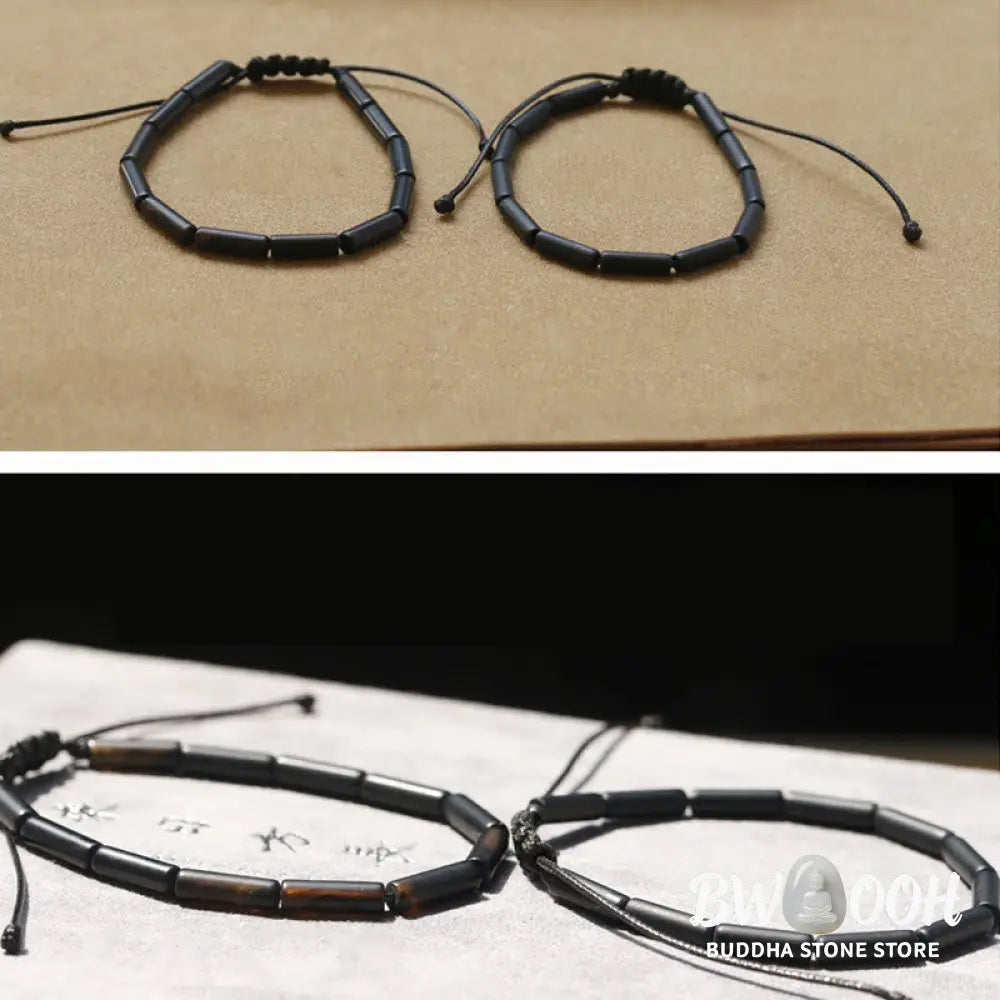 Buddha Stones Black Onyx Bead Support Protection Bracelet - BWOOOH - Bracelet