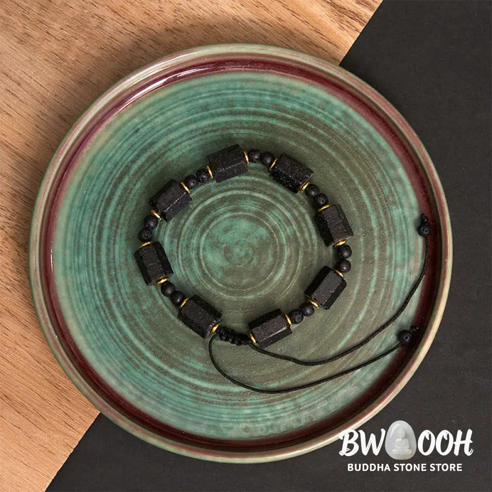 Buddha Stones Black Tourmaline Love Bracelet - BWOOOH - Black Tourmaline(Wrist Circumference: 14-24cm) - Bracelet