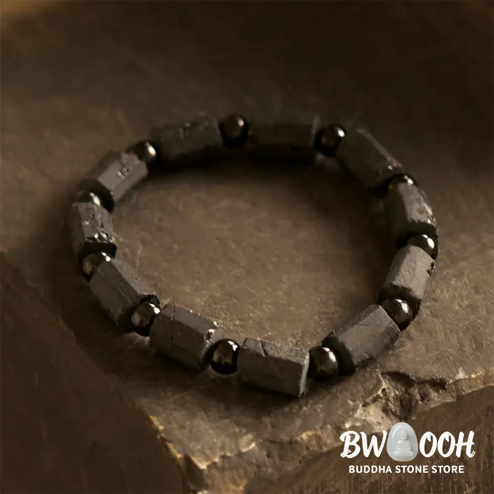 Buddha Stones Black Tourmaline Wisdom Bracelet - BWOOOH - Black Tourmaline(Wrist Circumference: 14-16cm) - Bracelet