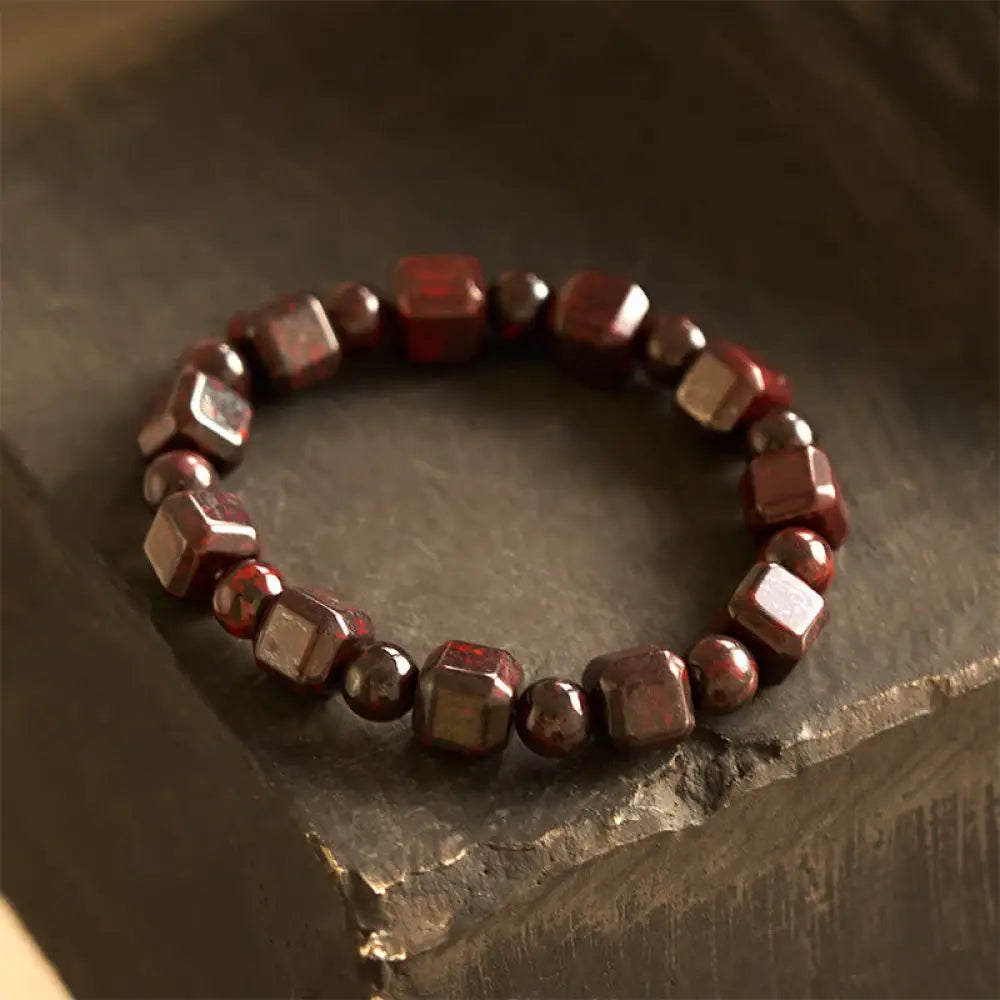 BWOOOH Bloodstone Strength Bracelet - BWOOOH - Bloodstone(Wrist Circumference: 14-16cm) - Bracelet