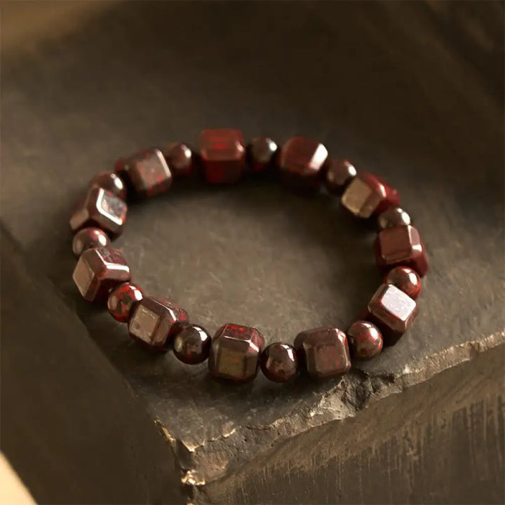 BWOOOH Bloodstone Strength Bracelet - BWOOOH - Bloodstone(Wrist Circumference: 14-16cm) - Bracelet