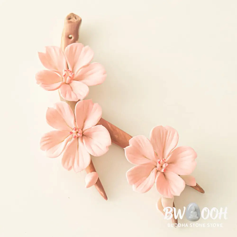 BWOOOH ceramic incense burner - Blooming Plum Blossom Branches Cera