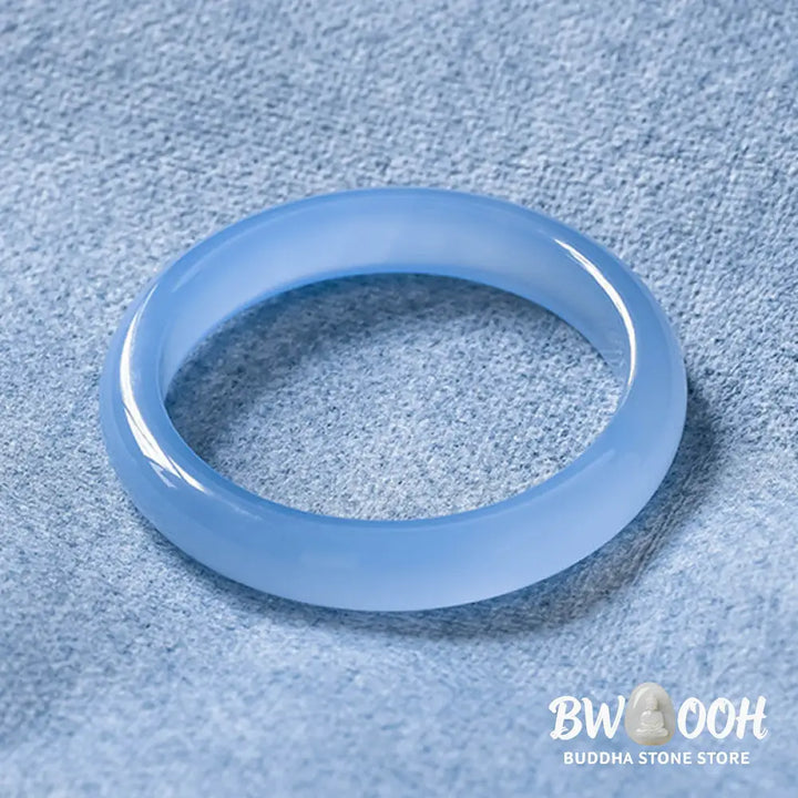BWOOOH Blue Chalcedony Emotional Balance Bracelet Bangle - Bracelet Bangle