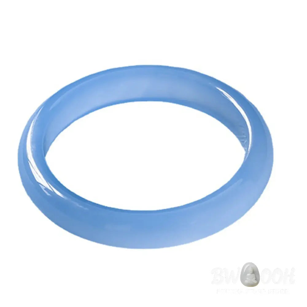 BWOOOH Blue Chalcedony Emotional Balance Bracelet Bangle - Bracelet Bangle