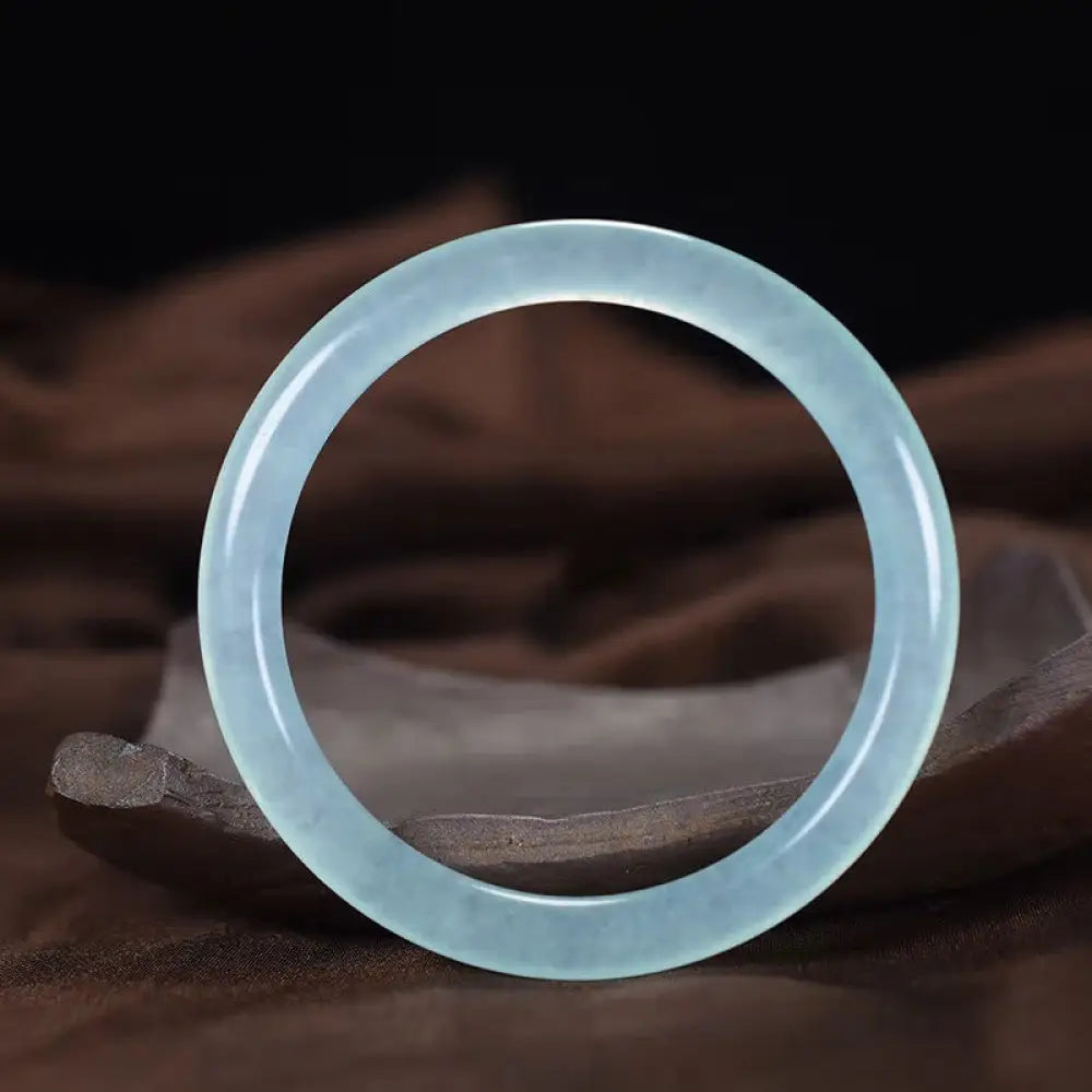 BWOOOH Blue Chalcedony Emotional Balance Energy Bracelet Bangle - BWOOOH - 54-55mm - Bracelet Bangle