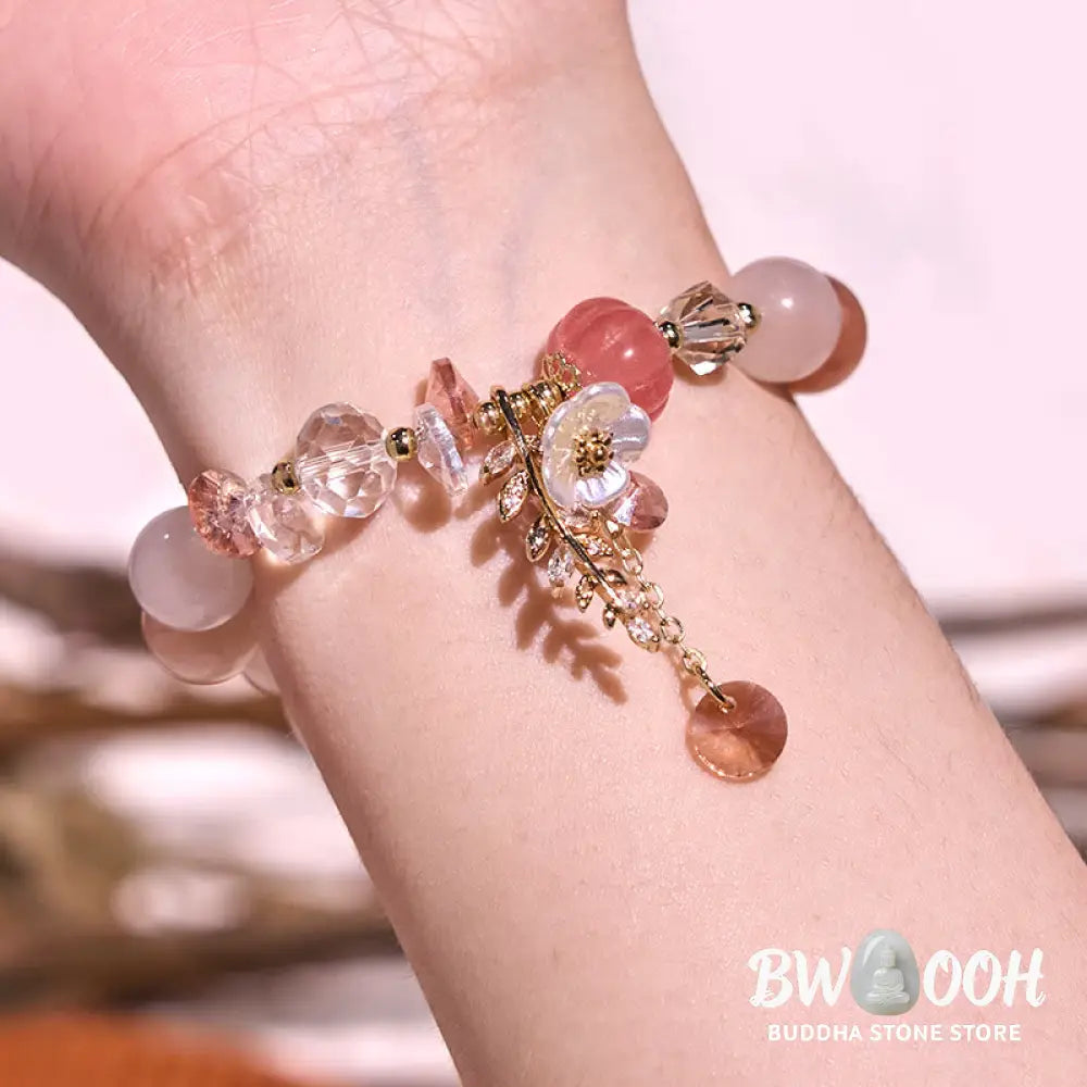 Buddha Stones Blue Crystal Amethyst Sun Stone Green Aventurine Healing Bracelet - BWOOOH - Bracelet