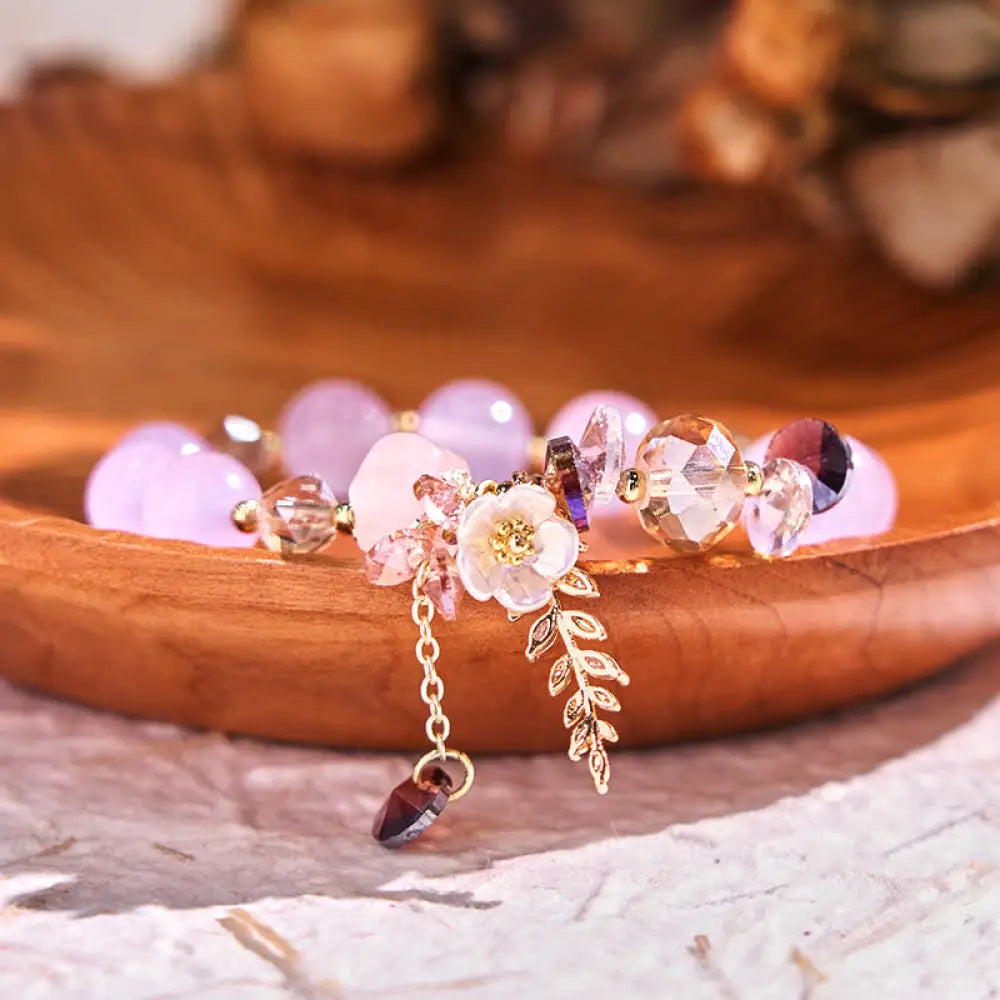 Buddha Stones Blue Crystal Amethyst Sun Stone Green Aventurine Healing Bracelet - BWOOOH - Amethyst - Bracelet
