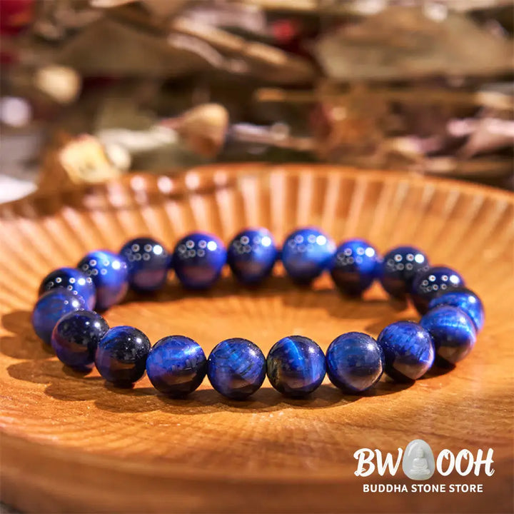 Buddha Stones Blue Tiger Eye Balance Bracelet - BWOOOH - Bracelet