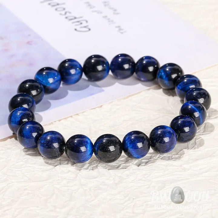 Buddha Stones Blue Tiger Eye Balance Bracelet - BWOOOH - Bracelet