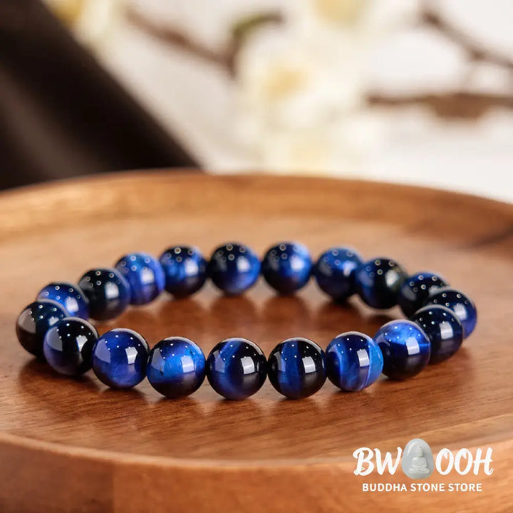 Buddha Stones Blue Tiger Eye Balance Bracelet - BWOOOH - Bracelet