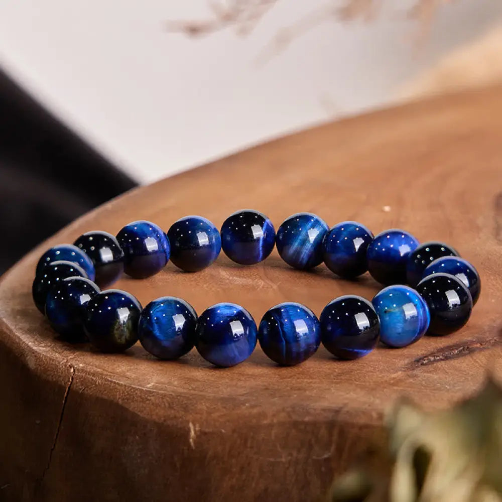 BWOOOH Blue Tiger Eye Balance Bracelet — Tiger Eye crystal healing bracelet for spiritual healing and mindful living