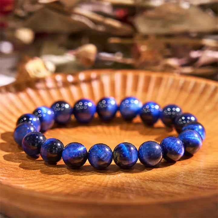 BWOOOH Blue Tiger Eye Balance Bracelet - BWOOOH - Blue Tiger Eye(Wrist Circumference: 14-16cm) / 8mm - Bracelet