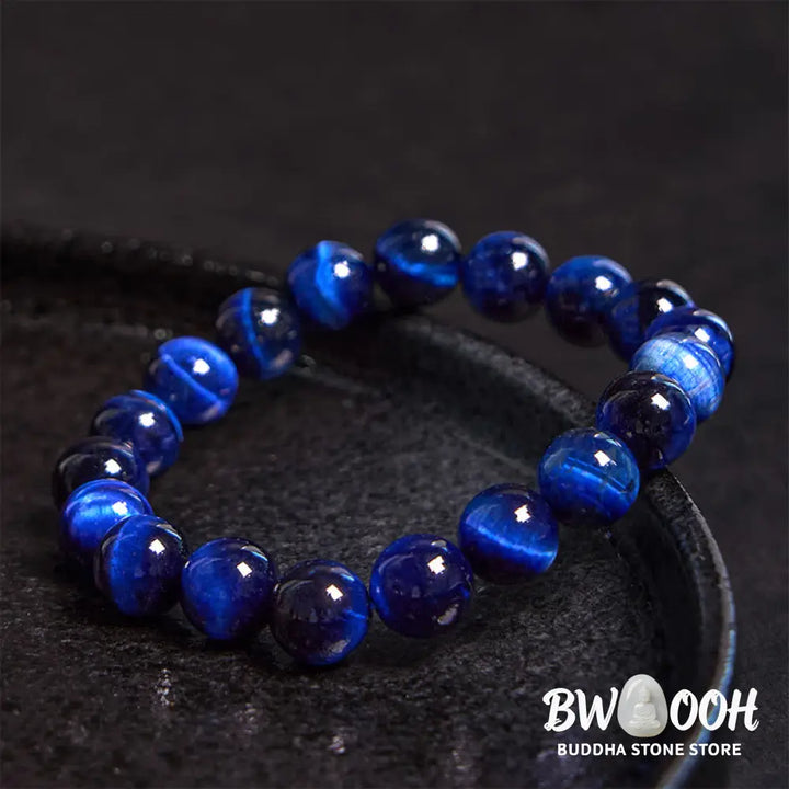 Buddha Stones Blue Tiger Eye Protection Bracelet - BWOOOH - Bracelet