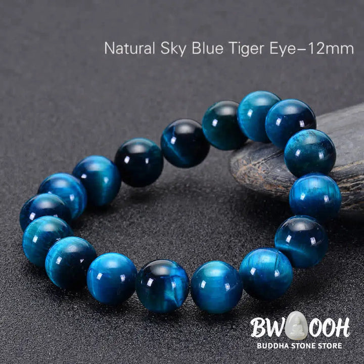 Buddha Stones Blue Tiger Eye Protection Bracelet - BWOOOH - Bracelet