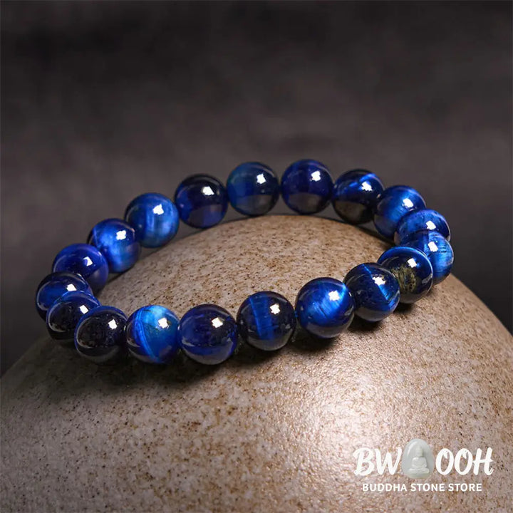 Buddha Stones Blue Tiger Eye Protection Bracelet - BWOOOH - Bracelet