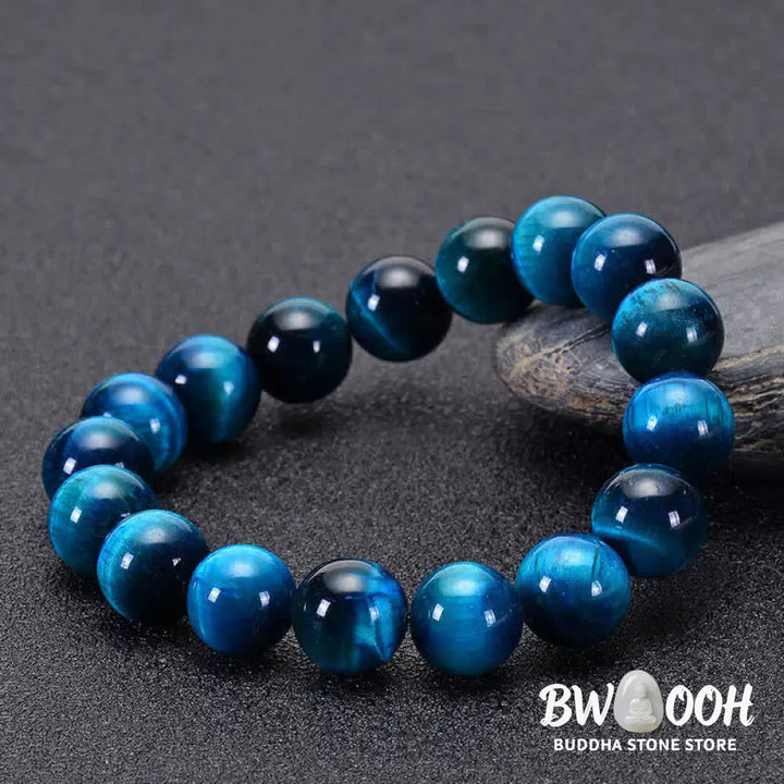 Buddha Stones Blue Tiger Eye Protection Bracelet - BWOOOH - Bracelet