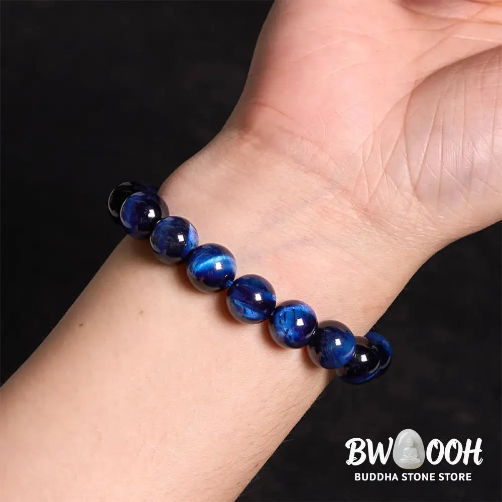 Buddha Stones Blue Tiger Eye Protection Bracelet - BWOOOH - Bracelet