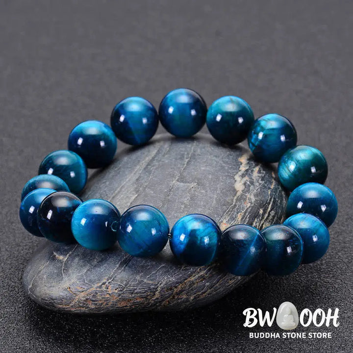 Buddha Stones Blue Tiger Eye Protection Bracelet - BWOOOH - Bracelet