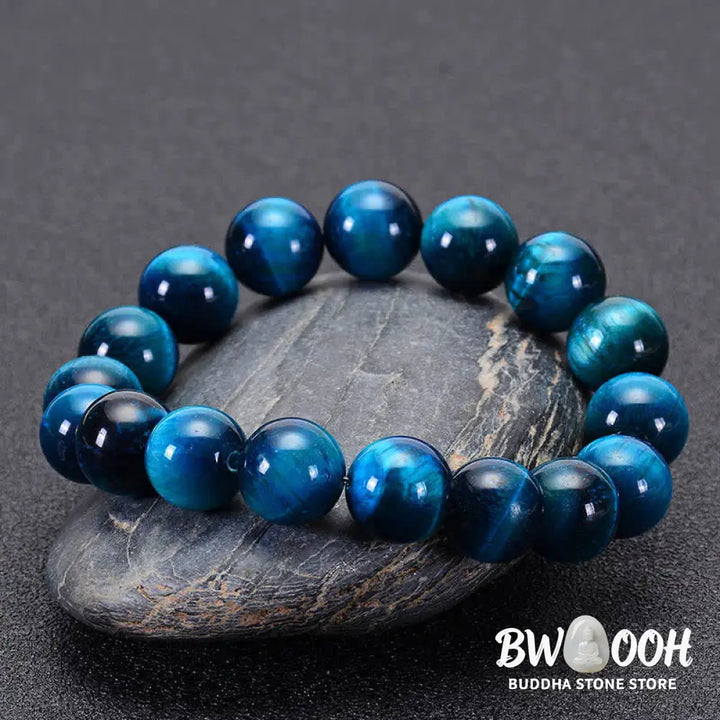 Buddha Stones Blue Tiger Eye Protection Bracelet - BWOOOH - Bracelet