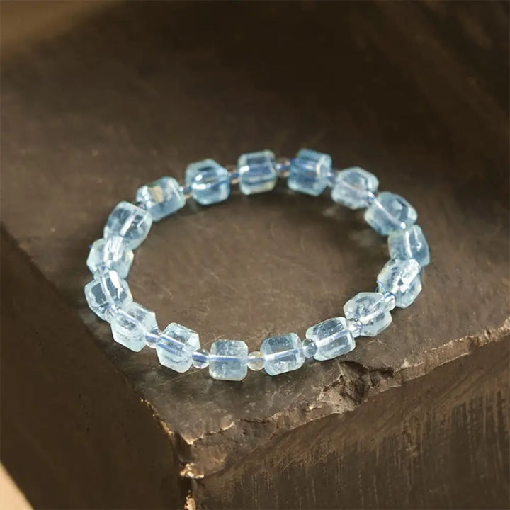 BWOOOH Blue Topaz Clarity Bracelet - BWOOOH - Blue Topaz(Wrist Circumference: 14-16cm) / 8-10mm - Bracelet