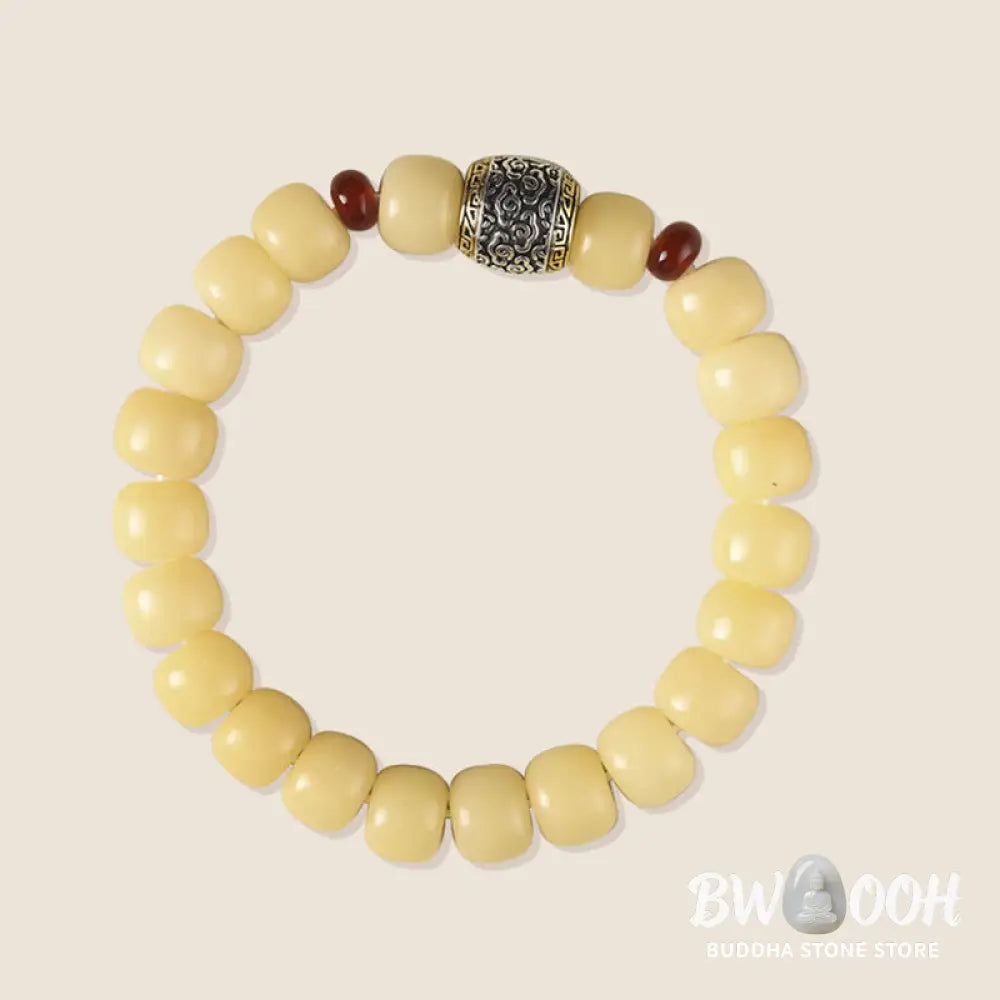 Buddha Stones Bodhi Seed Auspicious Cloud Fu Character Bead Peace Bracelet - BWOOOH - Bracelet