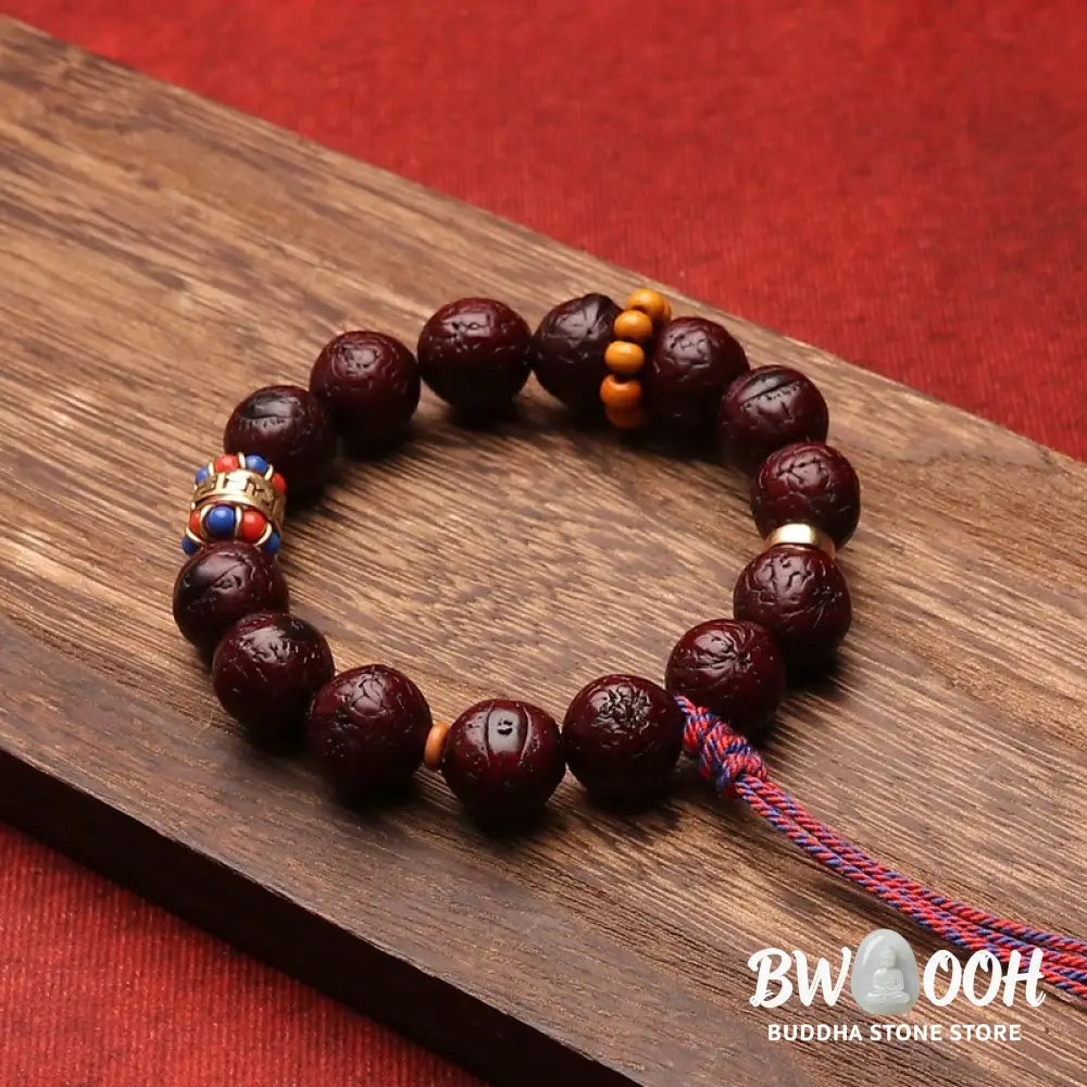 Buddha Stones Bodhi Seed Bead Peace Calm Tassel Bracelet - BWOOOH - Bodhi Seed(Wrist Circumference 15-17cm) - Bracelet