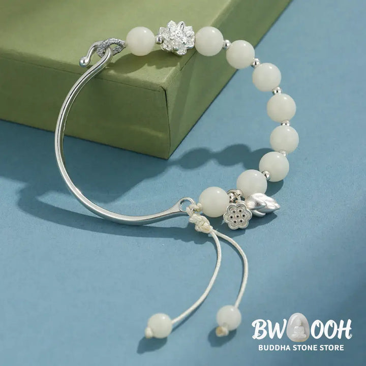 Buddha Stones Bodhi Seed Butterfly Lotus Luck Wealth Bracelet Bangle - BWOOOH - Bracelet