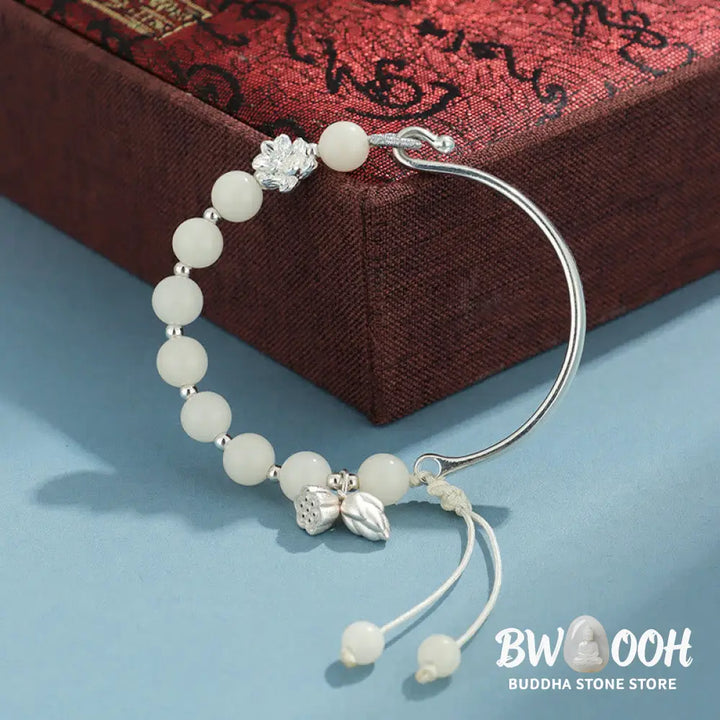 Buddha Stones Bodhi Seed Butterfly Lotus Luck Wealth Bracelet Bangle - BWOOOH - Bracelet