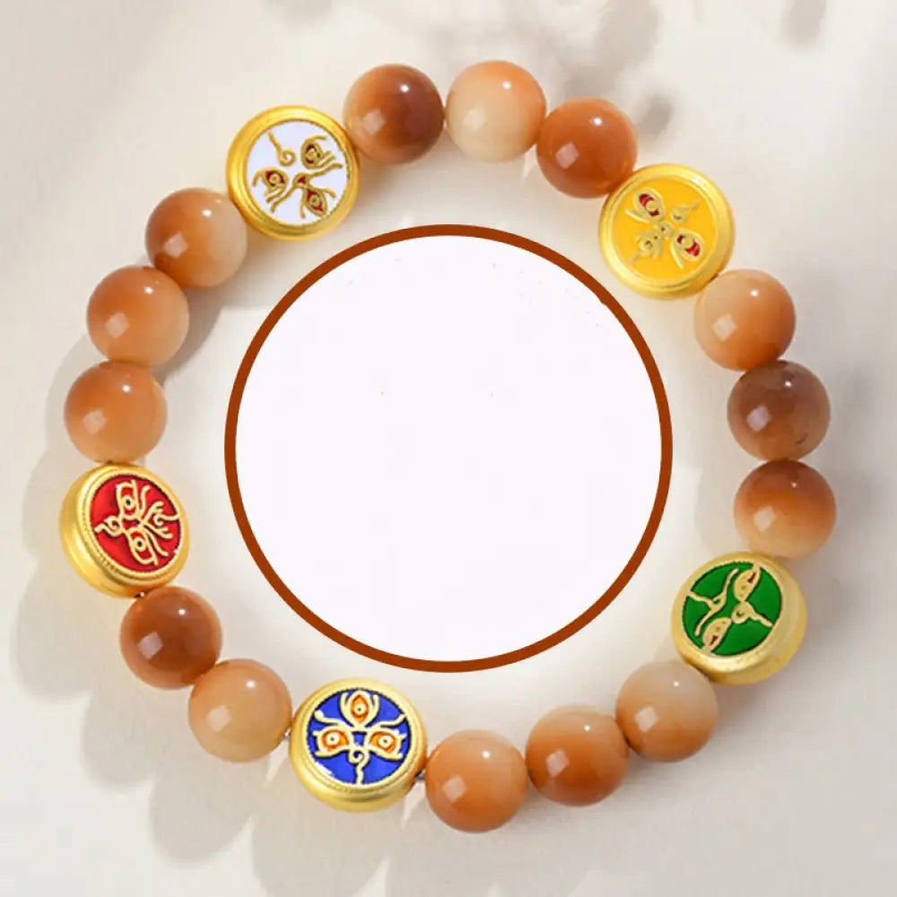 BWOOOH Bodhi Seed Five Directions Gods of Wealth Wisdom Bracelet - BWOOOH - Bodhi Seed(Wrist Circumference: