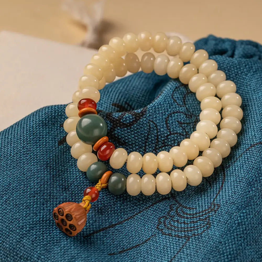 BWOOOH Bodhi Seed Lotus Pod Charm Peace Double Wrap Bracelet - BWOOOH - Bodhi Seed(Wisdom♥Wake Up) - Bracelet