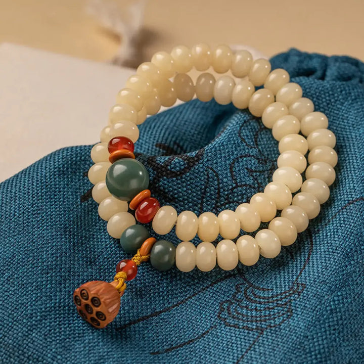 BWOOOH Bodhi Seed Lotus Pod Charm Peace Double Wrap Bracelet - BWOOOH - Bodhi Seed(Wisdom♥Wake Up) - Bracelet
