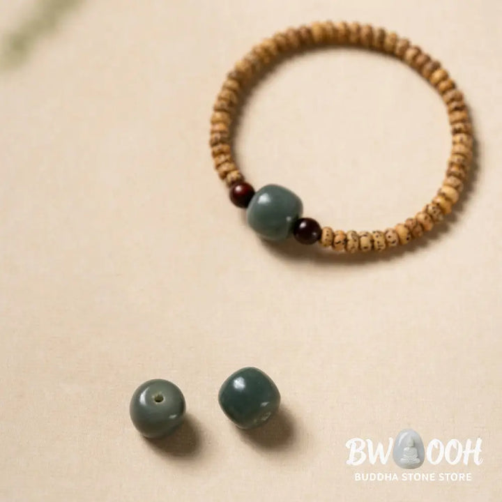 BWOOOH Bodhi Seed Small Leaf Red Sandalwood Wisdom Bracelet | natural stone spiritual bracelet for healing and mindful living