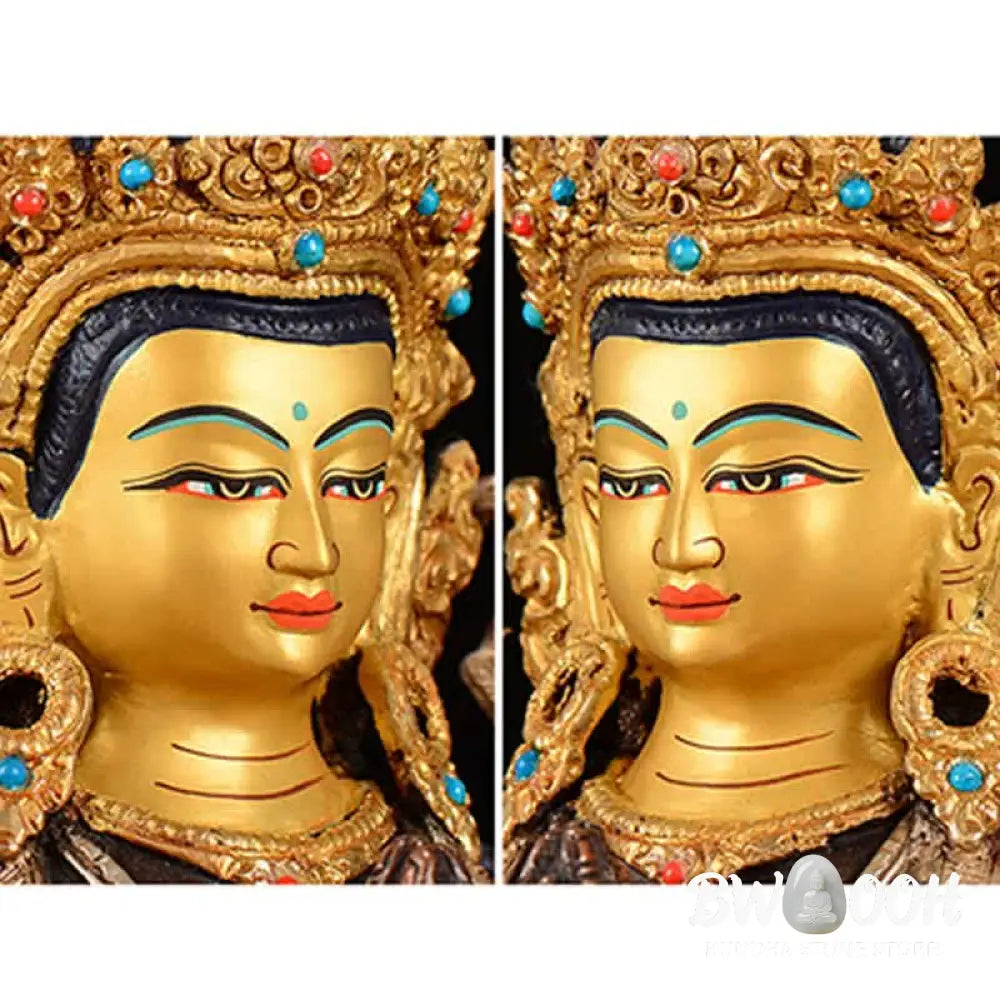 BWOOOH copper Kwan Yin statue - Bodhisattva Chenrezig Four-armed Av