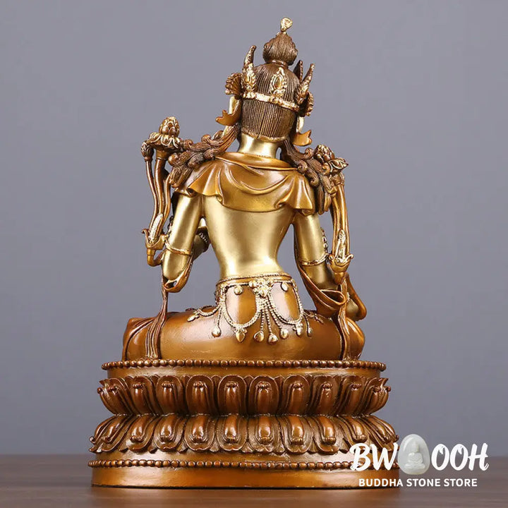 BWOOOH copper Bodhisattva statue - Bodhisattva Green Tara Figurine Pro